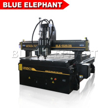 Multi Spindle CNC Wood Carving Machine, Two Heads CNC Router with Rotary